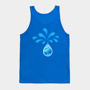 Water Droplets Tank Top